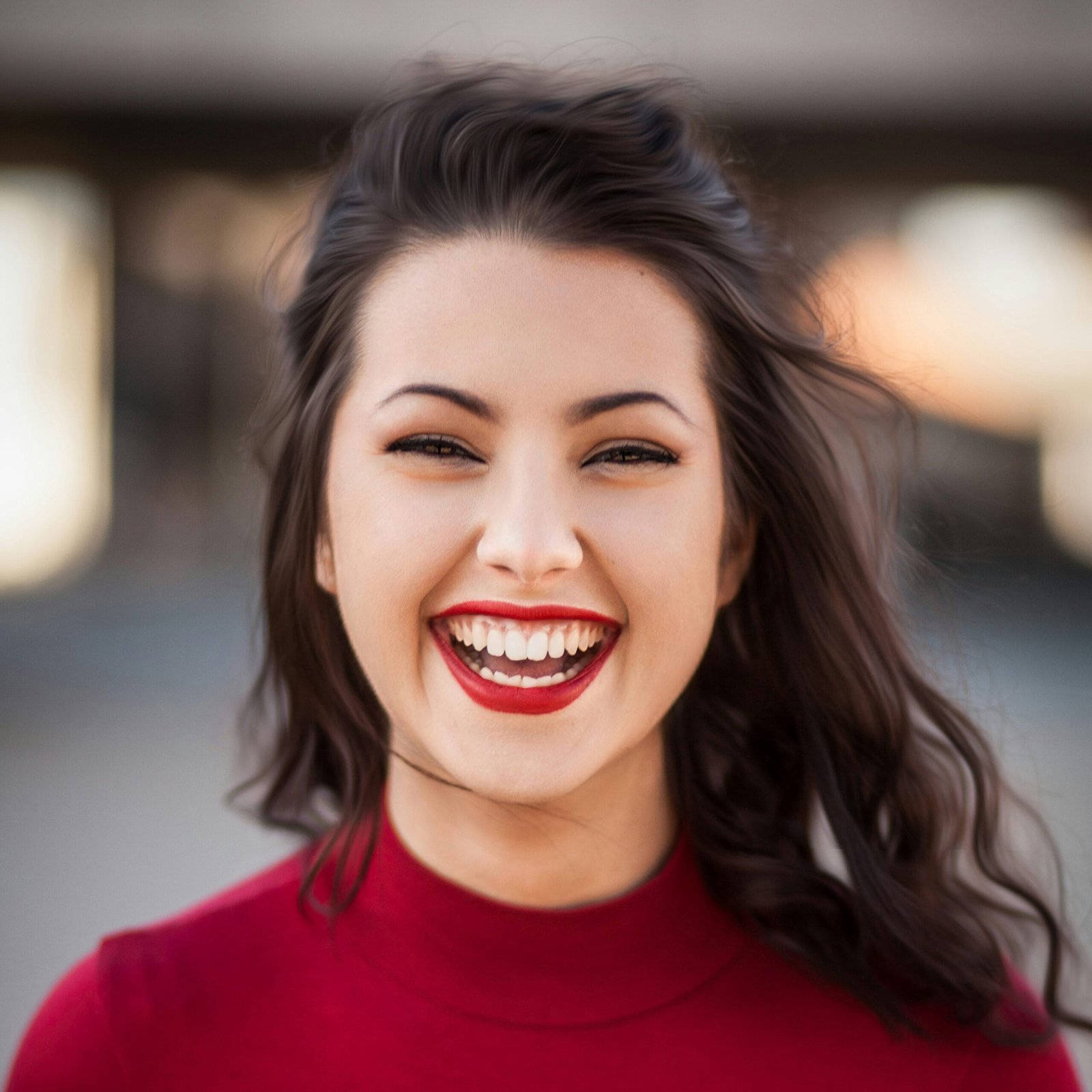 Portrait Frau lachend – Kundenfeedback Kiwiness